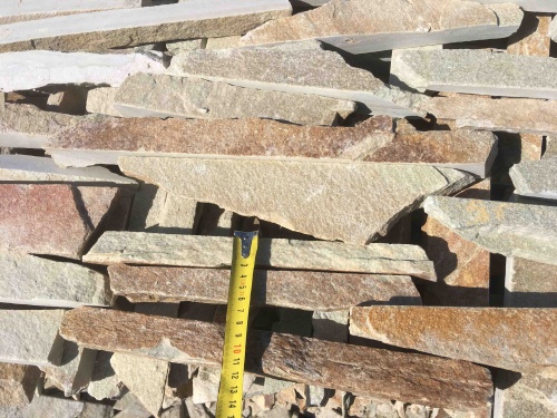 Горбушка златолит золотистый для облицовки купить в Тверской области