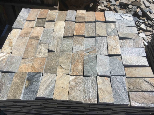 Плитка пилёная златолит Уральский для цоколя, отмостки купить в Тверской области