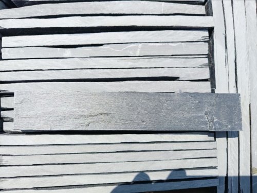 Плитка чёрная из натурального камня фасадная 30 см * 5 см, толщина 7 мм -30 мм купить в Тверской области